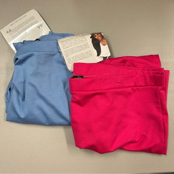 Serena Williams Pants - Serena Williams Signature Blue Pink Joggers Lounge Pants Zip Ankle Comfort 3X